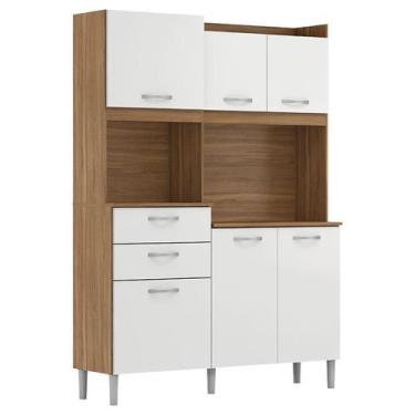 Imagem de Kit para Cozinha Harmonia Amendola Branco - Demóbile - Demobile