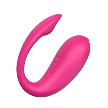 Imagem de Vibrador Casal Controle Aplicativo Pink 10 Vibrações Ponto G 20cm x 3,2cm em Silicone Recarregável Controle Longa Distância App Bluetooth