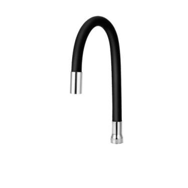 Imagem de Tubo Gourmet Color Flexível Preto Para Torneira De Cozinha - TFC