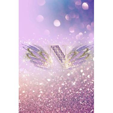 Imagem de N - GUIDED DREAM JOURNAL WORKBOOK: Monogram Letter "N" Gorgeous Gift for Women, Best Friends, Teens, Mothers, Daughters - Magical Mystical Wings Cover Motif in Dreamy Pinks and Lavenders
