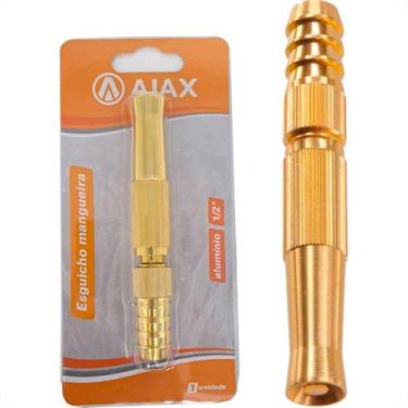 Imagem de Esguicho Bico Reto Aluminio Ajax Para Mangueira 1/2'' - A01005