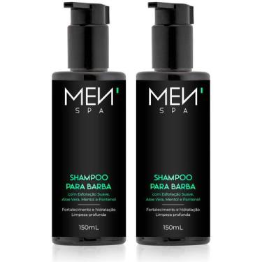 Imagem de 2un Shampoo Para Barba Esfoliante com Mentol 150mL Menspa