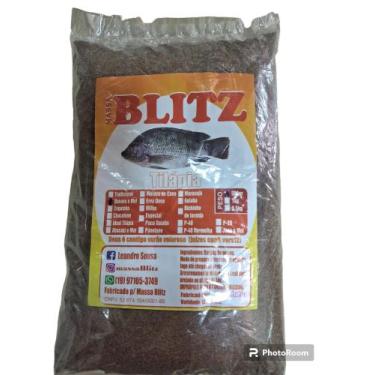 Imagem de Massa Blitz  para Pesca Tilapia  pacu e outros peixes 500gramas sabor 