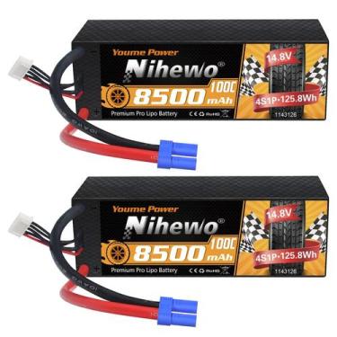 Imagem de Bateria Lipo Nihewo 4S 14,8V 8500mAh 100C - Conector EC5