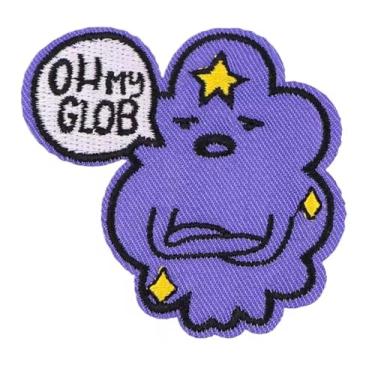 Imagem de Lumpy Space Princess Oh My Glob Hey Gurl Girl chamada telefônica Whisper Come Along with Me Adventure Time Jake Finn Cartoon Animated TV Sho 6.1 cm Iron On Bordado Termoadesivo para roupas
