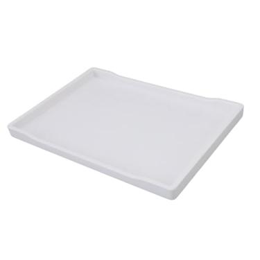 Imagem de Bandeja de Fast Food de Plástico, Bandeja de Porção Retangular Leve para Conjuntos de chá, Chaves, Controles Remotos, Fundo Não Deslizante, Fácil de Mover e Transportar, Design