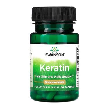 Imagem de Queratina 50mg Swanson 60 Capsulas Importado