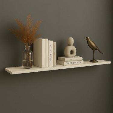 Imagem de Prateleira Suspensa Uno Line P/Decoração de Ambientes Sala de Estar Qu