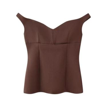 Imagem de Conjunto De Calça De Perna Larga De Verão Feminino Fora Do Ombro Com D