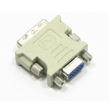 Imagem de Adaptador Conversor Vga (fêmea) para Dvi-i (macho) Dual Link 24+5 Pinos