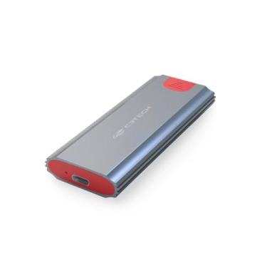 Imagem de Case para SSD C3Tech CH-M500SI, cinza, M.2 NVME OTG, Compatível com SSD M.2 NGFF, SATA, NVMe, Interface USB 3.1, velocidade de até 10Gbps, Acompanha cabo USB-C+A 40cm