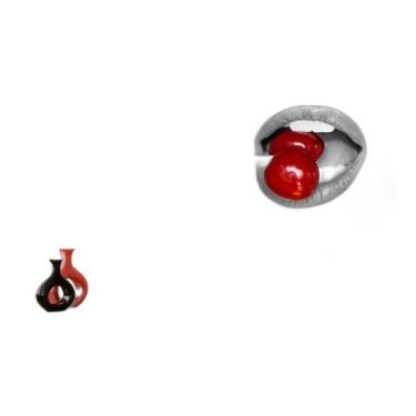 Imagem de Papel De Parede 3D Arte Boca Lábios Cereja Sexy 3,5M Tra157 - Você Dec