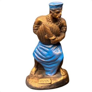 Imagem de Imagem Ogum 10cm Resina - Imagem Umbanda Candomblé