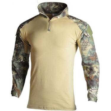 Imagem de Uniforme Militar Tático Ternos Camuflagem Tiro Caça Camisas Pts Com Joelheiras De Cotovelo Cs Paintball Conjunto De Roupas Colete