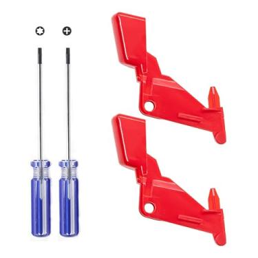 Imagem de Botão de interruptor de gatilho de substituição para Dyson V10 V11 SV12 SV14 Peças de substituição de botão vermelho atualizado com ferramentas de reparo (2 vermelhos + 2)