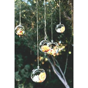 Imagem de Conjunto De 12 Globos De Vidro 80mm Tealight Candle Holder Glass Orbs Terrários Pratos Air Plants Holder Indoor Outdoor Home Decor Para Festa De Casamento Jardim Diy Presentes