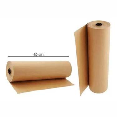 Imagem de Bobina de Papel Pardo Semi Kraft 60cm x 2kg  Embalagem e Proteção de C