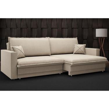 Imagem de Sofá Tango 2,60m sem caixa, Retrátil e Reclinável Linho Soft - NETSOFAS