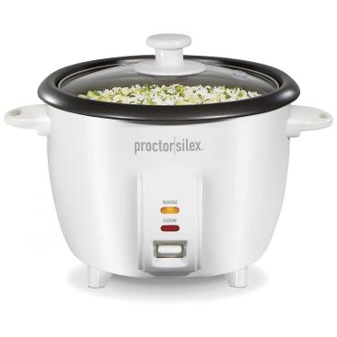Imagem de Panela de Arroz Elétrica até 5 Xícaras Cruas com Controle 375W, Branca, 110v, PROCTOR SILEX 37533PS, Branco