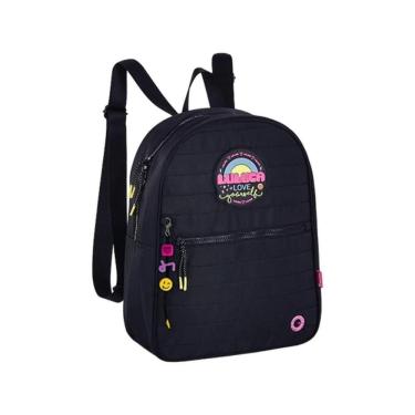 Imagem de Mini Mochila Bolsa Luluca Love Yourself Preta - Semax