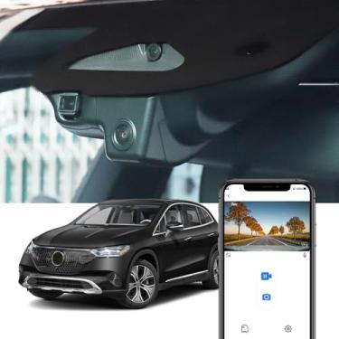 Imagem de Fitcamx Câmera veicular 4K adequada para Mercedes-Benz EQE SUV 2023 2024 2025 (HD2-6758) EQE 350 500, estilo OEM, vídeo UHD 2160P, WiFi e aplicativo integrados, gravação em loop, sensor G, fácil de
