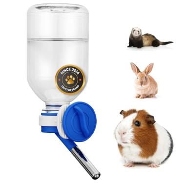 Imagem de (Blue) - Choco Nose H128 Patented No Drip Small Animal Water Bottle. Best Water Bottle for Small Pet/ Bunny/ Ferret/ Hamster/ Guinea Pig/ Critter. BPA Free. Mess Free. 330ml Nozzle Diameter: 10mm