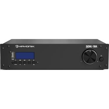 Imagem de HAYONIK, Amplificador Receiver Classe AB, 60W RMS, Bluetooth 5.0, USB, Rádio FM, Entrada Óptica, Saída para Subwoofer - Sonora 600
