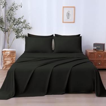 Imagem de SKY BEDDINGS Jogo de cama solteiro de luxo - roupa de cama de microfibra 1800 ultramacia - escovado duplo - ajuste fácil - bolsos profundos de 38 cm - resistente a rugas, desbotamento e manchas