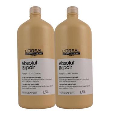Imagem de L'Oréal Professionnel Absolut Repair Gold Quinoa Kit 2 Shampoo 1,5L - 
