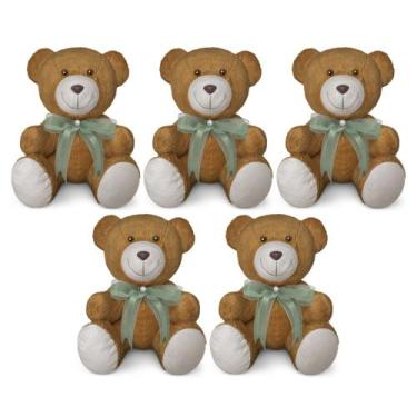 Imagem de Kit 5 Ursinhos De Pelúcia Articulado Para Decoração Presente 20cm - AL