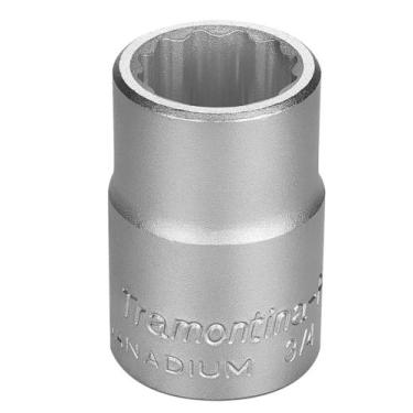 Imagem de Soquete Estriado em Aço Cromo Vanádio 23 mm - Encaixe 3/4" - Tramontin
