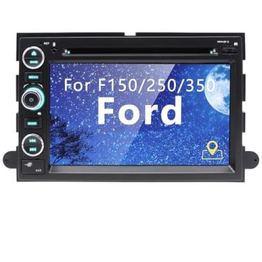 Imagem de Rádio automotivo estéreo DVD AM FM Player para Ford F150/F250/F350 2004-2014 /Mustang 2005-2009/Edge 2007-2010 Explorer, tela sensível ao toque de 17.8 cm estéreo automotivo com CarPlay sem fio