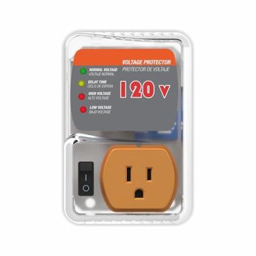 Imagem de GIDEON Protetor De Surtos De Tensão Para Geladeira, Tomada De Parede Ajustável, Protetor De Voltagem Para Eletrodomésticos, Queda De Energia, Tomada Única Com Proteção Contra Sobretensão/Subtensão 1