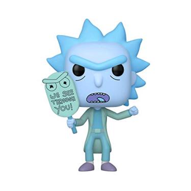 Imagem de Funko Pop! Animation: Rick and Morty - Holgram Rick Clone Vinyl Figure, Glow in The Dark, Amazon Exclusive