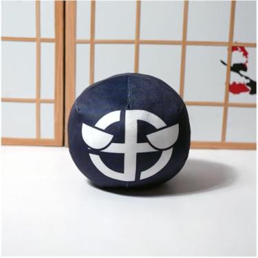 Imagem de GANGKJDS Polandball Countryballs Plush Doll Ukraine Spain Hungary Portugal Romania Greece Austria Mexico Poland Ball Pendant 20cm (Color : Burgundy, Size : 20CM)