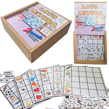 Imagem de Loto Leitura Jogo Educativo Para Alfabetização Divertida - Zaramela Br