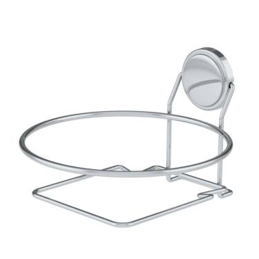 Imagem de Suporte Para Lixeira Redondo 20Cm Aço Carbono Luxo Cromado