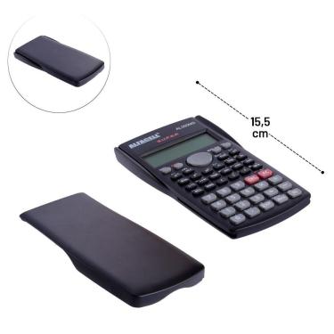 Imagem de Calculadora Científica 12 Dígitos Mesa com Capa - Tudo em Caixa