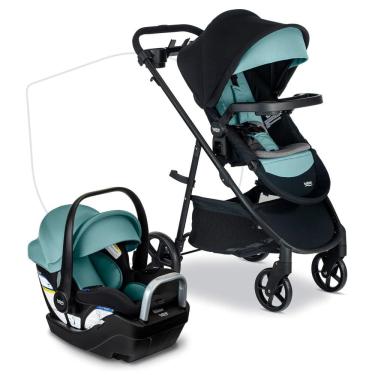Imagem de Carrinho de Bebê e Assento de Carro Britax Willow Brook S com Base Alpine e Tecnologia ClickTight - Segurança e Conforto em Viagens
