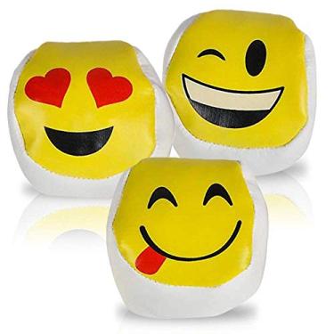 Imagem de ArtCreativity Bolas de malabarismo Emoticon para iniciantes, conjunto de 3, bolas de malabarismo duráveis em designs de emoticon sortidos, bolas de malabarismo macias e fáceis para crianças