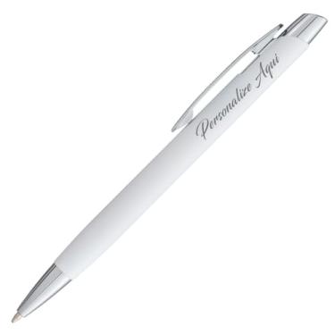 Imagem de Caneta Crown Esferográfica Berna Personalizada Gravação Nome Símbolo Diversas Cores (Branco)