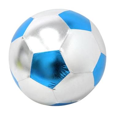 Imagem de Baoblaze Bola de futebol inflável, brinquedo leve para crianças, equipamento de treinamento de futebol para jogos, partidas, competições, adolescentes, Azul