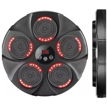 Imagem de Máquina de boxe musical para crianças e adultos, almofada de perfuração Bluetooth montada na parede com luvas, luzes de ritmo e equipamento de ginástica para dois jogadores, brinquedos esportivos