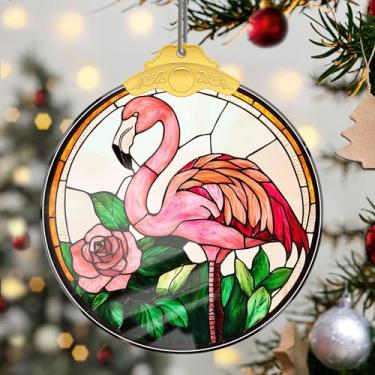 Imagem de Enfeites de Natal para pendurar em cristal, enfeites de árvore de Natal feitos à mão, decoração de carro e casa - presentes de Natal, decoração de artesanato em acrílico, ideias de troca de presentes