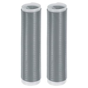 Imagem de 2 peças de silicone com alça de panela, suporte de panela resistente ao calor, capa para espátulas de ferro fundido, cinza (M)