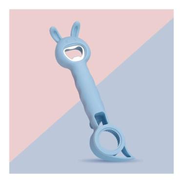 Imagem de Abridor de garrafas de cerveja 4 em 1 multifuncional portátil para frascos de geleia, latas de cerveja de vinho, garrafas de molho