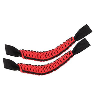 Imagem de Tbest Barra de Rolo para Apoio de Cabeça, Antiderrapante, Universal para Carro, Suv, Atv, Utv, Rv, Caminhão, Tecido Oxford, Material de Nylon, 29.6cm (Preto e Vermelho)