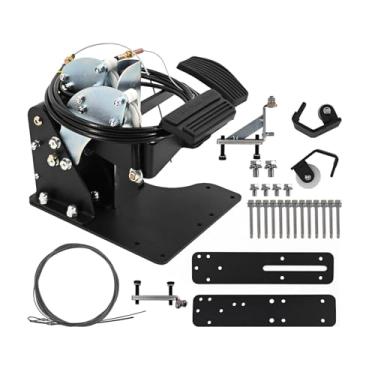 Imagem de XuanBird Pedal universal de freio e gás do lado do passageiro | Pedal de controle duplo para direção à direita | Kit de conversão RHD para treinamento de motorista, transportadora postal, veículos de