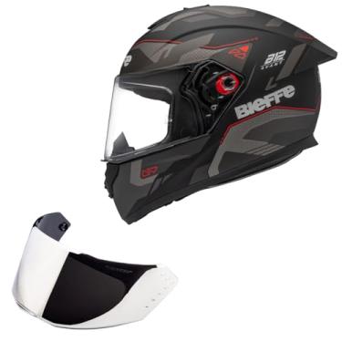 Imagem de Capacete Bieffe B12 Avant Preto Moto + Viseira Prata (58)