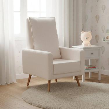 Imagem de Poltrona de Amamentação Fixa Constance Off White